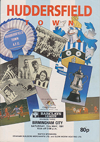 Huddersfield Town v Birmingham City 11-May-1991