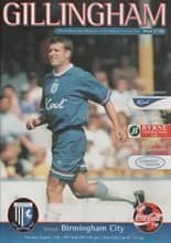 Gillingham v Birmingham City 12-Aug-1997