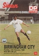 Swansea City v Birmingham City 13-Feb-1990