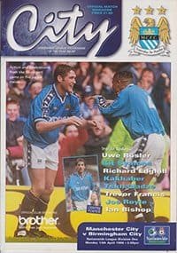 Manchester City v Birmingham City 13-Apr-1998