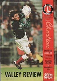 Charlton Athletic v Birmingham City 14-Aug-1993