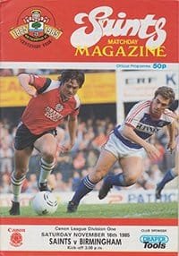 Southampton v Birmingham City 16-Nov-1985
