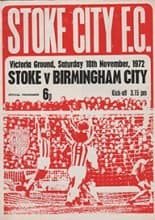 Stoke City v Birmingham City 18-Nov-1972