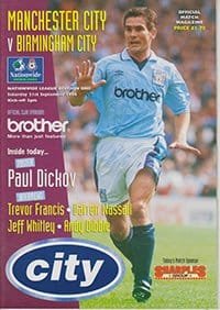 Manchester City v Birmingham City 21-Sep-1996