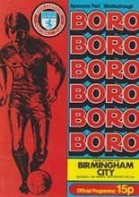 Middlesbrough v Birmingham City 24-Mar-1979