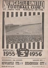 Newcastle United v Birmingham City 24-Aug-1955