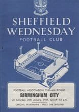 Sheffield Wednesday v Birmingham City 25-Jan-1969
