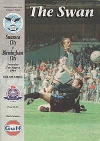Swansea City v Birmingham City 27-Aug-1994