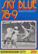 Coventry City v Birmingham City 28-Oct-1978