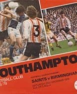 Southampton v Birmingham City 02-Dec-1978
