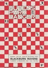 Queens Park Rangers v Blackburn Rovers 12-Dec-1967