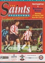 Southampton v Blackburn Rovers 21-Feb-1998