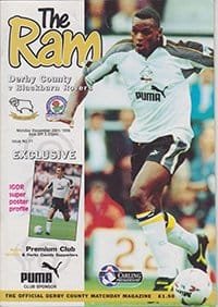 Derby County v Blackburn Rovers 28-Dec-1996