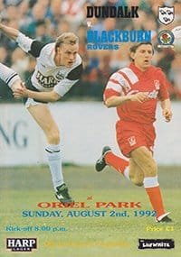 Dundalk v Blackburn Rovers 02-Aug-1992