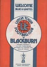 Luton Town v Blackburn Rovers 03-Jan-1976
