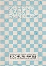 Queens Park Rangers v Blackburn Rovers 04-Nov-1967