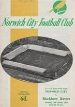 Norwich City v Blackburn Rovers 05-Mar-1966