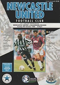 Newcastle United v Blackburn Rovers 09-Oct-1994