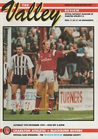 Charlton Athletic v Blackburn Rovers 09-Nov-1991