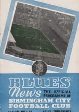 Birmingham City v Blackpool 23-Nov-1957