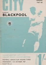 Manchester City v Blackpool 11-Oct-1967