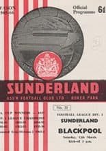 Sunderland v Blackpool 12-Mar-1966