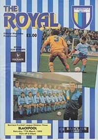 Reading v Blackpool 17-Mar-1990