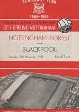 Nottingham Forest v Blackpool 20-Nov-1965