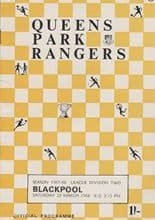 Queens Park Rangers v Blackpool 23-Mar-1968