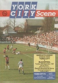 York City v Blackpool 29-Sep-1987