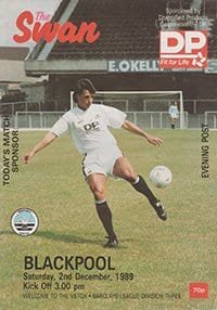 Swansea City v Blackpool 02-Dec-1989