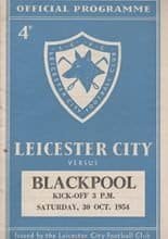Leicester City v Blackpool 30-Oct-1954