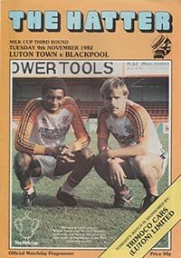 Luton Town v Blackpool 09-Nov-1982