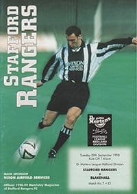 Stafford Rangers v Blakenhall 29-Sep-1998