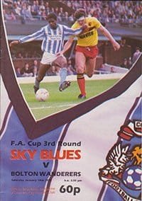 Coventry City v Bolton Wanderers 10-Jan-1987
