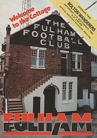Fulham v Bolton Wanderers 11-Sep-1982