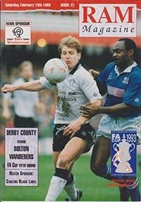 Derby County v Bolton Wanderers 13-Feb-1993