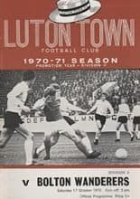 Luton Town v Bolton Wanderers 17-Oct-1970