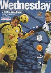 Sheffield Wednesday v Bolton Wanderers 20-Jan-2001