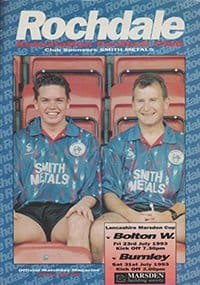 Rochdale v Bolton Wanderers 23-Jul-1993