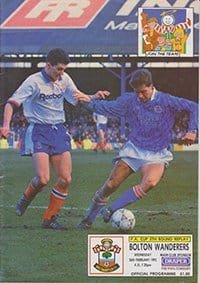 Southampton v Bolton Wanderers 26-Feb-1992