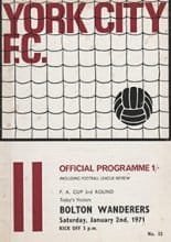 York City v Bolton Wanderers 02-Jan-1971