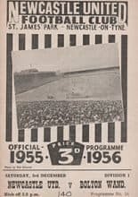 Newcastle United v Bolton Wanderers 03-Dec-1955