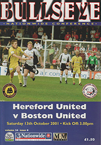 Hereford United v Boston United 13-Oct-2001