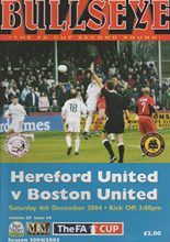Hereford United v Boston United 04-Dec-2004