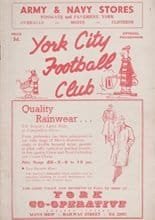 York City v Bournemouth and Boscombe Athletic 12-Oct-1959