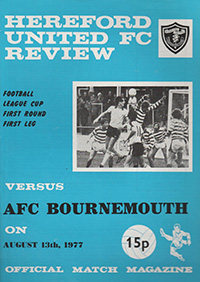 Hereford United v AFC Bournemouth 13-Aug-1977