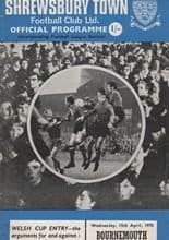 Shrewsbury Town v Bournemouth and Boscombe Athletic 15-Apr-1970