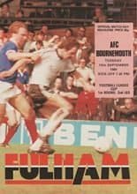 Fulham v AFC Bournemouth 15-Sep-1981