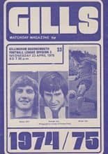 Gillingham v AFC Bournemouth 23-Apr-1975